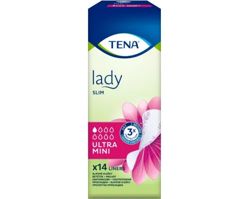 Урологические прокладки Tena Lady Slim Ultra Mini 14 шт. (7322540013658/7322541115832)