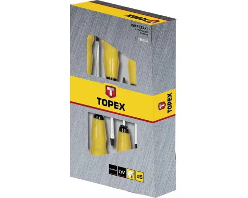Набір викруток Topex ударних, 6 шт. (39D504)