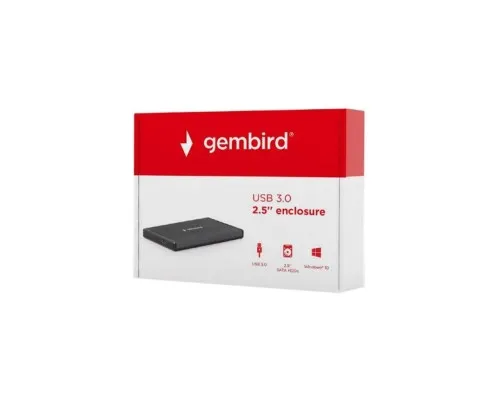 Кишеня зовнішня Gembird 2.5 USB3.0 black (EE2-U3S-3)