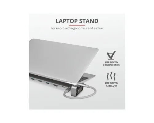 Концентратор Trust Dalyx Aluminium 10-in-1 USB-C Multi-port Dock (23417_TRUST)