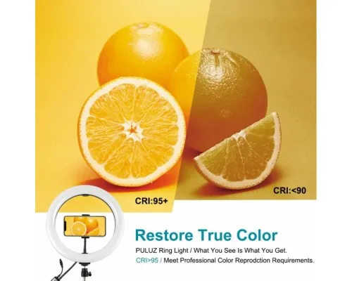 Набор блогера Puluz Ring USB RGBW LED lamp PKT3055B 10.2 + tripod 1.65 м (PKT3055B)