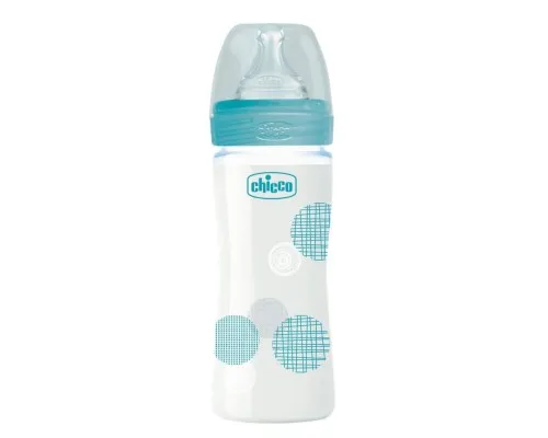 Бутылочка для кормления Chicco пластиковая Well-being Physio Colors с силик. соской 0м+ 240 (28721.20)