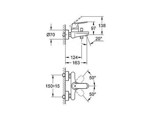 Смеситель Grohe Eurosmart Cosmopolitan (32831000)