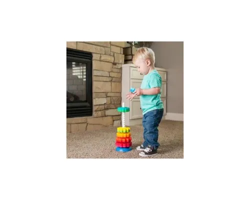 Розвиваюча іграшка Fat Brain Toys Пірамідка гвинтова тактильна SpinAgain (F110ML)