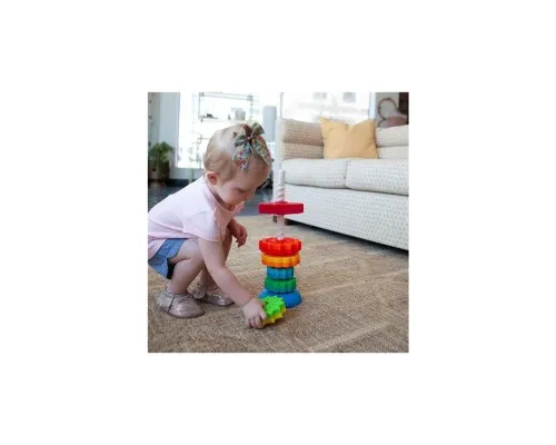 Розвиваюча іграшка Fat Brain Toys Пірамідка гвинтова тактильна SpinAgain (F110ML)