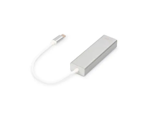 Концентратор Digitus USB-C - USB 3.0 3 Port Hub + Gigabit Ethernet (DA-70255)