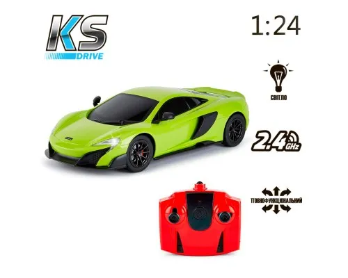 Радиоуправляемая игрушка KS Drive Mclaren 675LT (1:24, 2.4Ghz, зеленый) (124GMGR)