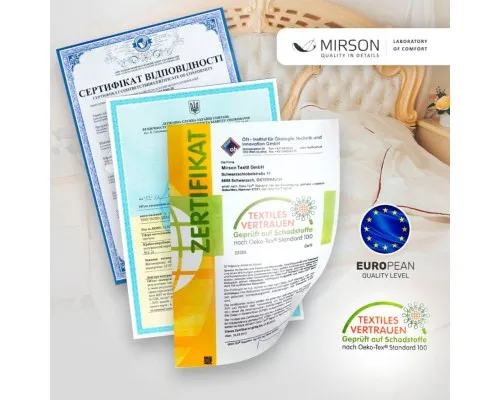 Підковдра MirSon Satin Stripe 30-0013 Azure 143х210 см (2200005252536)