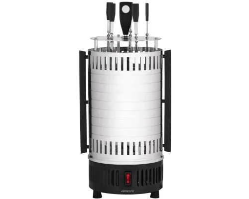 Электрошашлычница Ardesto VEG-HY1000, 900 Вт, 5 шампурів, обертання 360, U-подібні нагрівач (VEG-HY1000)