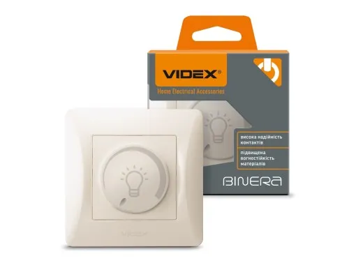 Світлорегулятор Videx BINERA LED 200Вт кремовий (VF-BNDML200-CR)
