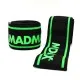 Бинт для спорту MadMax MFA-299 для колін Non slide slip knee wraps 2.0m Black/Green (MFA-299-U)