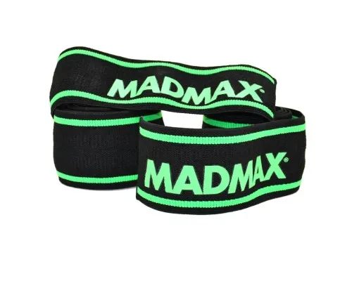 Бинт для спорту MadMax MFA-299 для колін Non slide slip knee wraps 2.0m Black/Green (MFA-299-U)