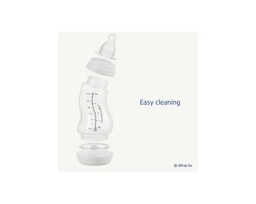 Пляшечка для годування Difrax S-bottle Natural із силіконовою соскою, 250 мл (706 Ice)
