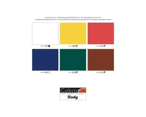 Олійні фарби Royal Talens Cobra водорозчинних 6 кольорів 20 мл (8712079341329)