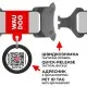 Ошейник для животных WAUDOG Nylon с QR паспортом Этно красный металлическая пряжка-фастекс S (5196)