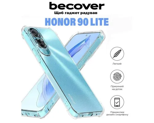 Чохол до мобільного телефона BeCover Anti-Shock Honor 90 Lite Clear (710844)