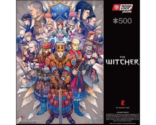 Пазл GoodLoot The Witcher Northern Realms 500 елементів (5908305246756)