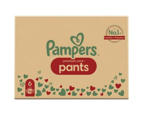 Підгузки Pampers трусики Pants Giant Розмір 6 (14-19 кг) 93 шт (8006540491010)