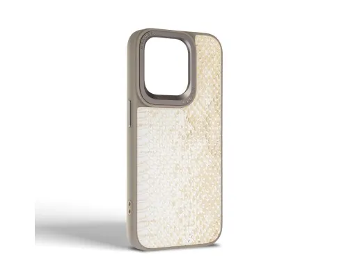 Чехол для мобильного телефона Harder Snake Pattern Apple iPhone 15 Pro White Cream (ARM76795)