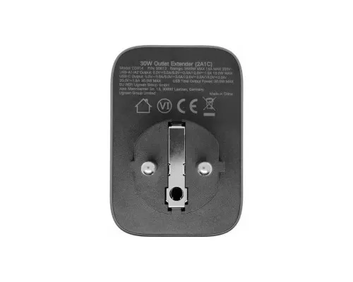 Зарядний пристрій Ugreen 3xUSB 30W Outlet Extender (2хUSB-A+USB-C) CD314 (90613)