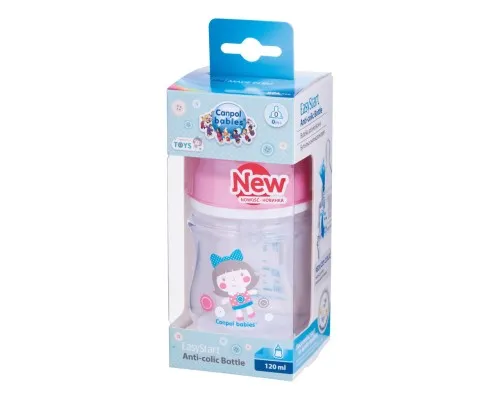 Бутылочка для кормления Canpol babies антиколиковая EasyStart Newborn baby с широк.отверст. 120 мл (35/220_pin)