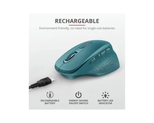 Мишка Trust Ozaa Rechargeable Wireless Blue (24034)