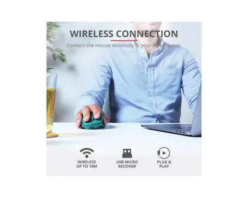 Мышка Trust Ozaa Rechargeable Wireless Blue (24034)