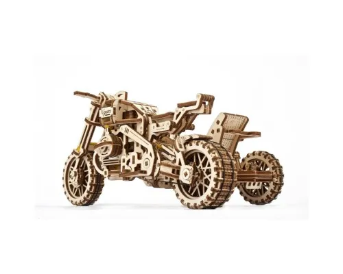 Конструктор Ugears Scrambler UGR-10 с мотоколяской (70137)