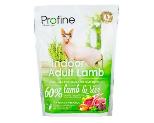 Сухий корм для кішок Profine Cat Indoor з ягням і рисом 300 г (8595602517725)