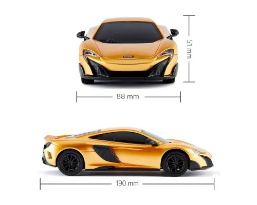 Радіокерована іграшка KS Drive Mclaren 675LT (1:24, 2.4Ghz, золотий) (124GMGL)