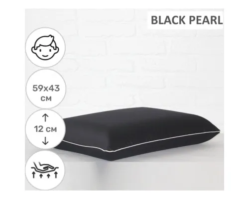 Подушка MirSon ортопедична 6050 Delicate satin Black Pearl Men 59х43х12 (2200003261738)