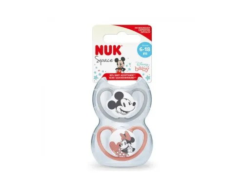 Пустышка Nuk Space Mickey Girl +6-18 міс. 2 шт (3952415)