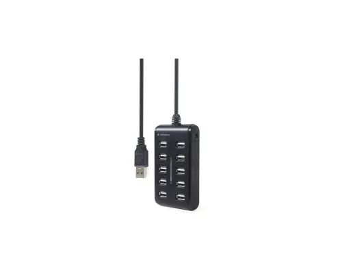 Концентратор Gembird USB 2.0 10 ports black (UHB-U2P10P-01)