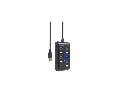 Концентратор Gembird USB 2.0 10 ports black (UHB-U2P10P-01)