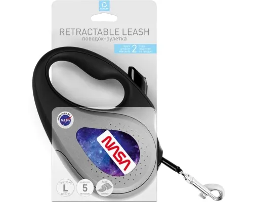 Поводок для собак WAUDOG R-leash NASA21 светоотражающая лента L 5 м (8126-0148-01)