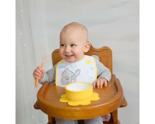 Тарілка дитяча Baboo з присоскою, від 6 місяців (жовта) (9-021)