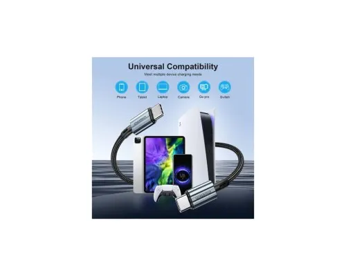 Дата кабель USB 2.0 Type-C to Type-C 1.8m 60W Choetech (XCC-1014-BK)