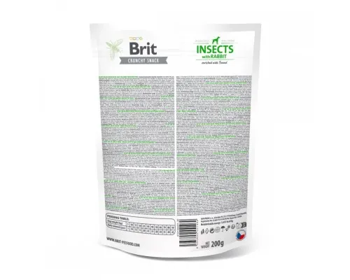 Ласощі для собак Brit Care Dog Crunchy Cracker Insects для імунітету, комахи, кролик і фенхель 200 г (8595602551460)
