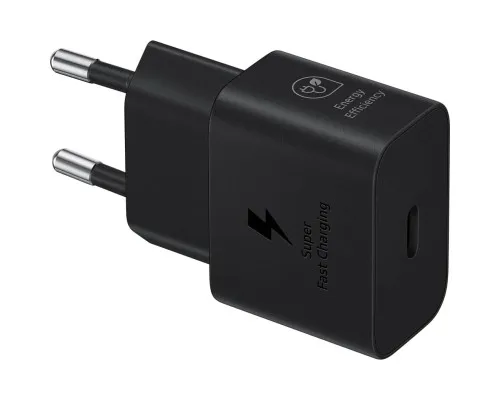 Зарядний пристрій Samsung 25W Power Adapter (w C to C Cable) Black (EP-T2510XBEGEU)