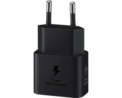 Зарядний пристрій Samsung 25W Power Adapter (w C to C Cable) Black (EP-T2510XBEGEU)