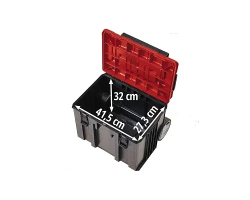 Ящик для інструментів Einhell E-Case L з колесами, до 120кг, колеса 15см (4540014)