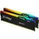 Модуль памяти для компьютера DDR5 16GB (2x8GB) 5600 MHz FURY Beast RGB Kingston Fury (ex.HyperX) (KF556C36BBEAK2-16)