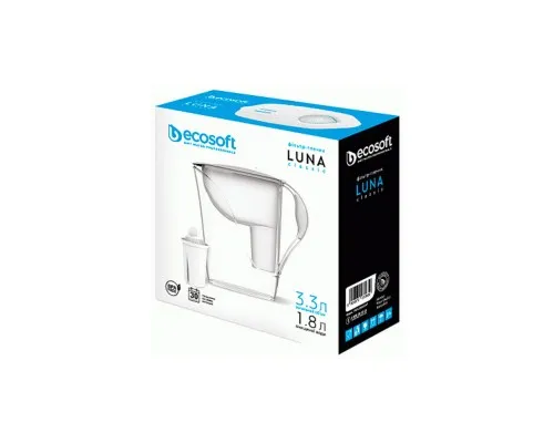 Система фильтрации воды Ecosoft Фільтр-глечик Luna Classic білий 3,3 л. (5904870070659)