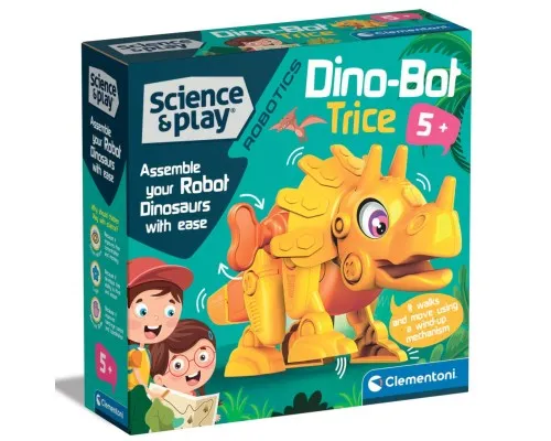 Конструктор Clementoni Dino Bot Triceratops, серия Science & Play (75074)