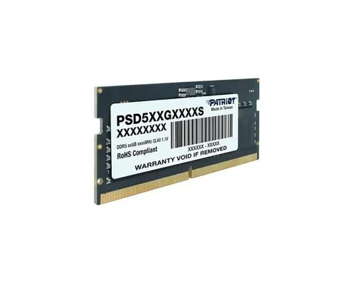 Модуль памяти для ноутбука SoDIMM DDR5 16GB 5600 MHz Patriot (PSD516G560081S)