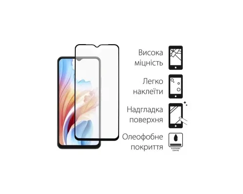 Чохол до мобільного телефона Dengos Kit for OPPO A38 case + glass (Black) (DG-KM-05)