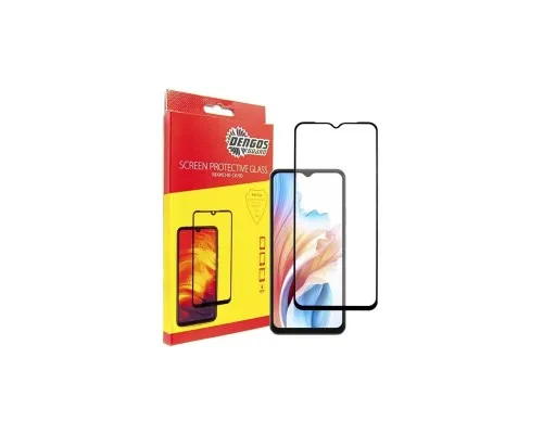 Чохол до мобільного телефона Dengos Kit for OPPO A38 case + glass (Black) (DG-KM-05)