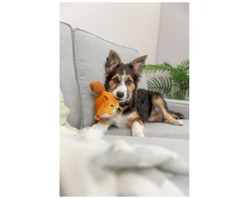 Игрушка для собак Trixie Белка с эффектом памяти 13 см оранжевая (4011905360201)