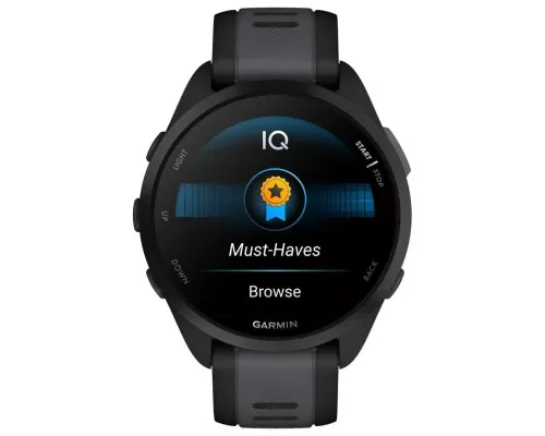 Смарт-часы Garmin Forerunner 165 Music, Black/Slate Grey, GPS (010-02863-30)