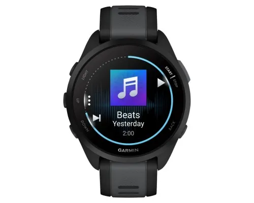 Смарт-часы Garmin Forerunner 165 Music, Black/Slate Grey, GPS (010-02863-30)